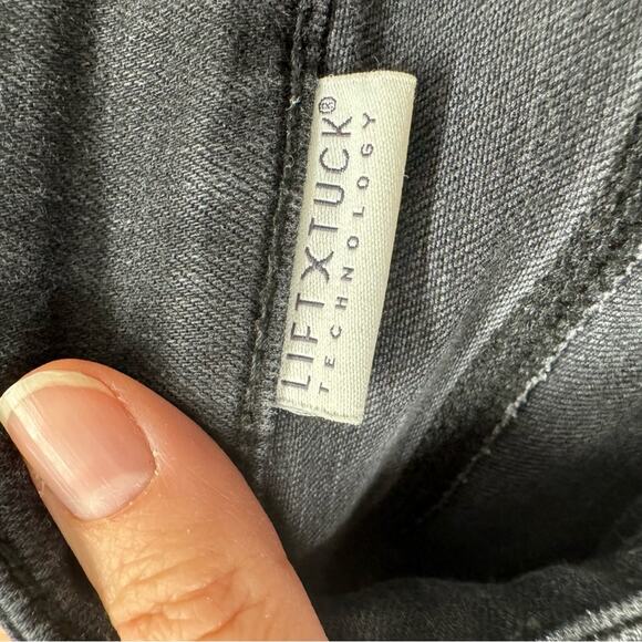 NYDJ Black High Rise Straight Leg Womens Jeans 8 Classic Fall Denim Zip Fly - Picture 9 of 11